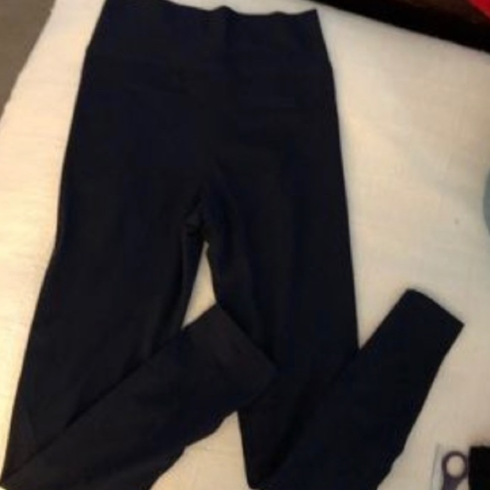 Black knit pants